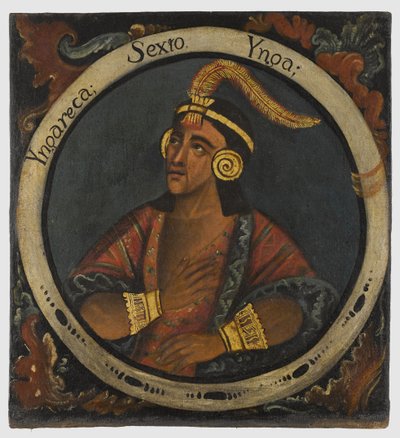 Inca Roca, Sixth Inca King by Peruvian School